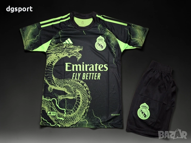 Детски флуоресцентен футболен екип на РЕАЛ М #ДЖУД БЕЛИНГАМ #5!, снимка 2 - Футбол - 52066142