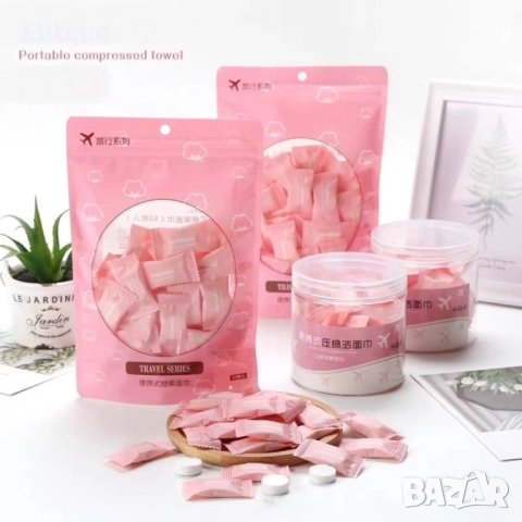 Кърпи за почистване на лице и ръце с форма на маршмелоу