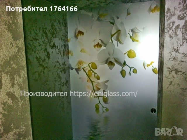 Стъклена врата с принт стъкло, снимка 5 - Интериорни врати - 46307672