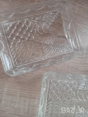 комплект 3бр. кристални чинийки от соца, снимка 2 - Антикварни и старинни предмети - 54222323