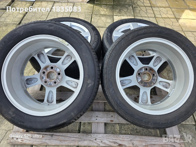 Лети джанти 18ки 5х114.3 Mitsubishi + летни гуми 225/55/18, снимка 9 - Гуми и джанти - 53711304