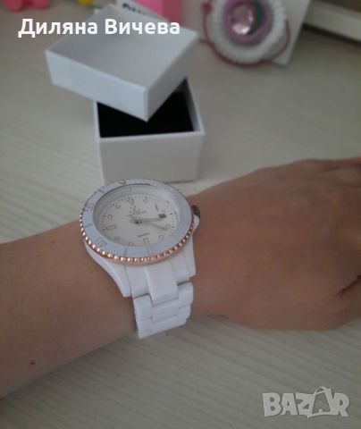 Орг.бял часовник Toy Watch Corona, снимка 2 - Дамски - 45490115