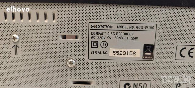 CD recorder Sony RCD-W100, снимка 5 - Ресийвъри, усилватели, смесителни пултове - 53201040