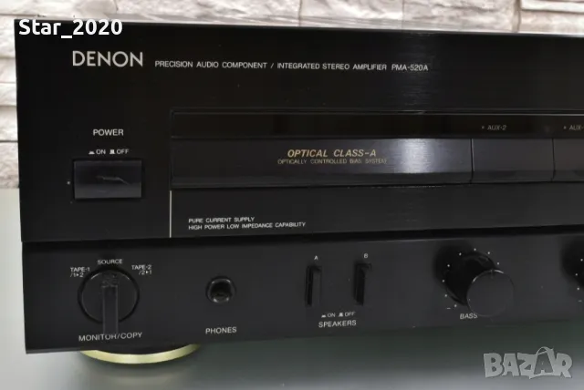 Продавам стерео усилвател Denon PMA-520A, снимка 5 - Ресийвъри, усилватели, смесителни пултове - 48942790