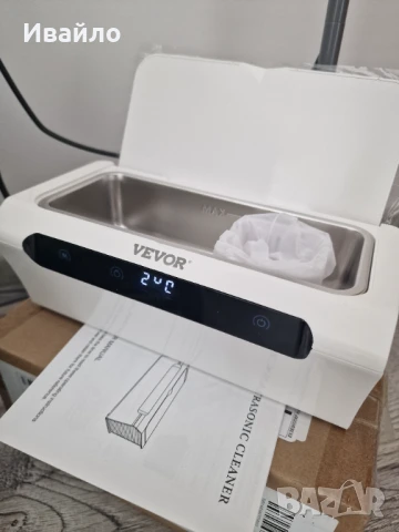 Ултразвукова вана Vevor, Вместимост 500 ml, Мощност 35 W, Touch screen панел, 45 kHZ, 4 режима, снимка 2 - Други - 51283826