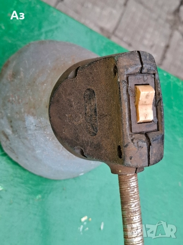 Стара индустриална лампа сванема от тезгях, снимка 5 - Антикварни и старинни предмети - 52942808