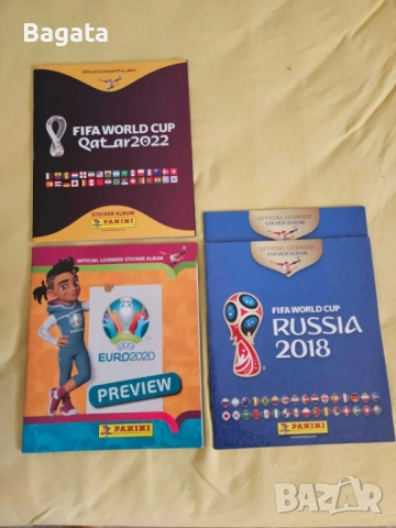 Футболни албуми за стикери - World cup 2018, 2022 /Euro 2020 - Panini