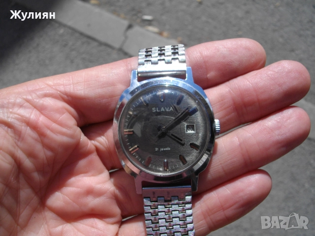 КОЛЕКЦИОНЕРСКИ ЧАСОВНИК СЛАВА SLAVA, снимка 5 - Антикварни и старинни предмети - 51432620