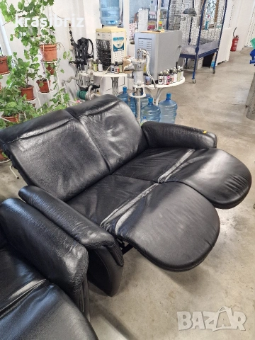 К-т Релаксиращ Диван+Фотьойл Естествена кожа-внос от Германия!, снимка 8 - Дивани и мека мебел - 53944816
