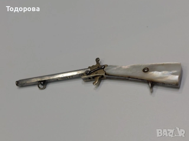 Миниатюра на Много рядка белгийска пушка със седефен приклад, снимка 10 - Антикварни и старинни предмети - 53607658