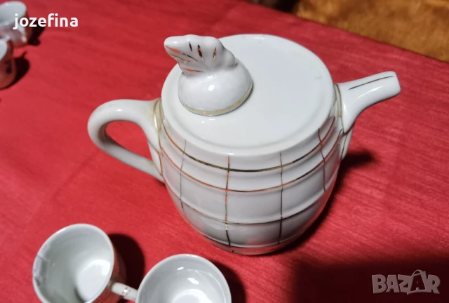 Комплект чашки и каничка за греена ракия, снимка 3 - Други - 50887328