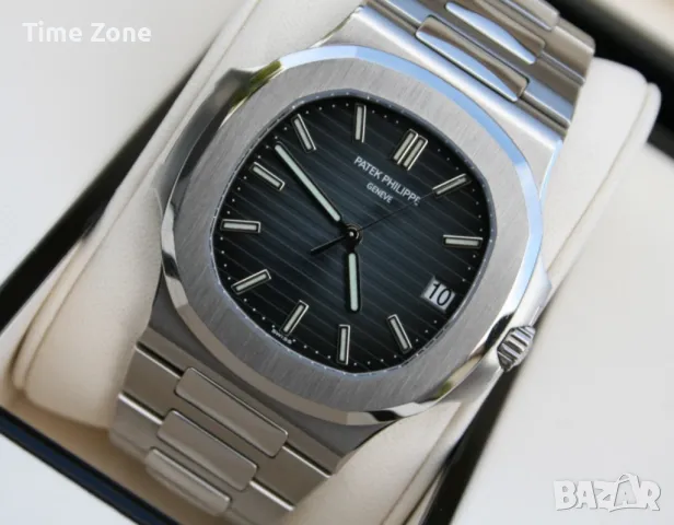 Patek Philippe Nautilus 40mm Steel Blue Dial Automatic Различни Варианти, снимка 5 - Мъжки - 48002610