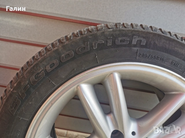 Mercedes джанти с зимни гуми Bf Goodrich 205/55/16, снимка 7 - Гуми и джанти - 53623670