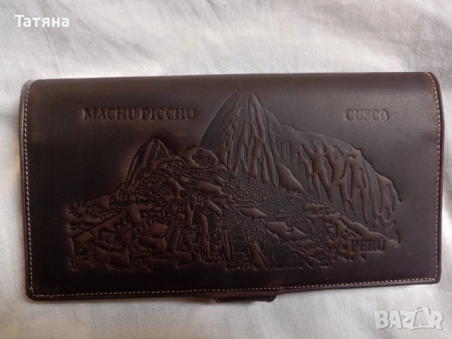 Портфейл от естествена кожа, от Перу, снимка 10 - Портфейли, портмонета - 53757972
