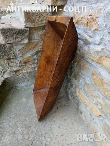 Старо Голямо Дървено Корито Нощва За Месене На Тесто., снимка 2 - Антикварни и старинни предмети - 50648928