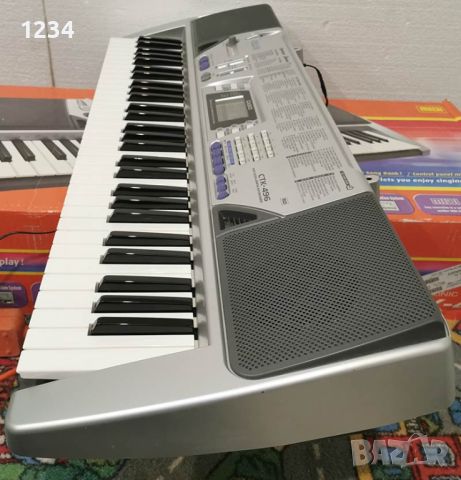 синтезатор клавир Casio CTK 496 пиано 5 октави с вход за микрофон , снимка 3 - Синтезатори - 45936817