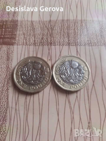 2 броя роял Uk по 1 паунд, снимка 3 - Нумизматика и бонистика - 53931613
