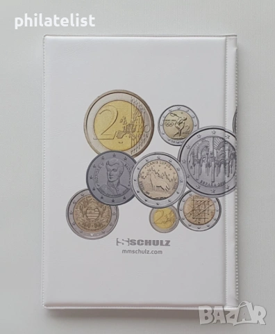 Schulz / MARCIA – джобен класьор за 96 две евро монети, снимка 2 - Нумизматика и бонистика - 53531164