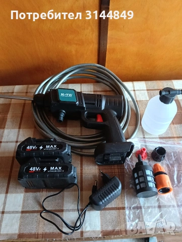 Акумулаторна водоструйка , снимка 4 - Парочистачки и Водоструйки - 53996545