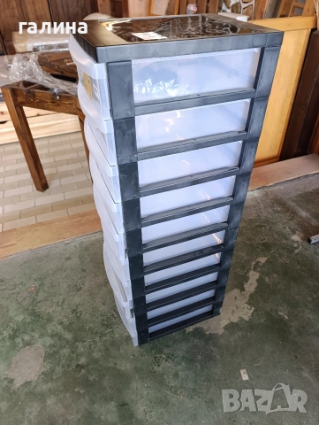 Контейнер за съхранение - 10 чекмеджета - PVC