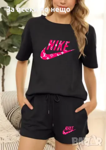 Nike Дамски Летен Комплект Тениска И Къси Панталонки👚🩳Дамски Къс Екип Найк Код LFS495, снимка 1