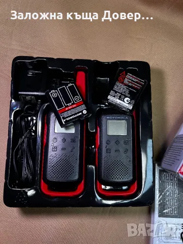 Радиостанция walkie talkie Motorola T62 pmr radiostation радио, снимка 4 - Друга електроника - 48642642