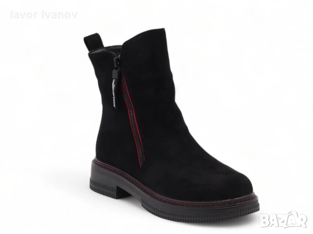 Дамски топли боти от велур - НИСКА ЦЕНА - ВИСОКА КАЧЕСТВО, снимка 5 - Дамски боти - 51641913