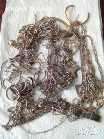 100 грама сребърни накити за поправка за реставрация за части или за материал 42002, снимка 7 - Колиета, медальони, синджири - 54212493