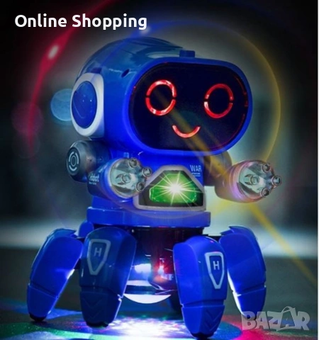 Танцуващ мини робот с LED светлини, снимка 9 - Електрически играчки - 53287144