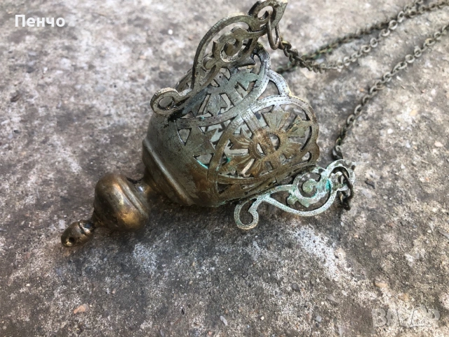 старо възрожденско кандило, снимка 16 - Антикварни и старинни предмети - 51146232