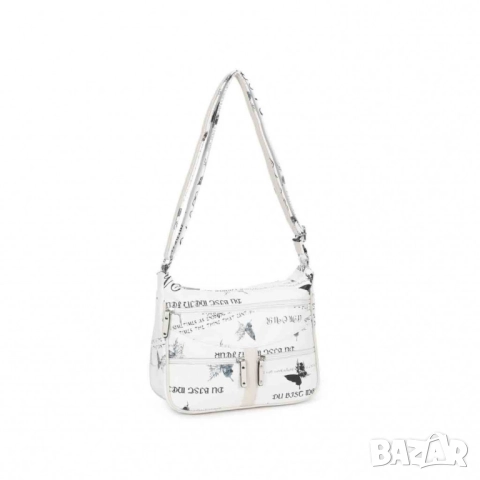 Дамска чанта с артистичен принт и регулируема дръжка, снимка 2 - Чанти - 52138008
