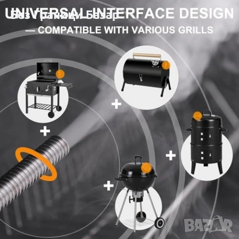 Нов Генератор за студено и топло опушване от неръждаема стомана за скара грил, снимка 4 - Скари - 53033948