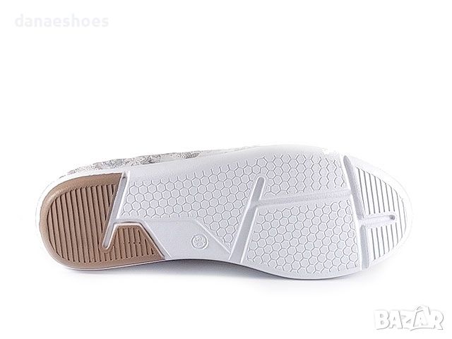 Дамски обувки от естествена кожа на цветя в бяло , снимка 3 - Дамски ежедневни обувки - 45648712