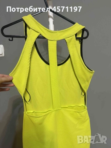 Искрящо жълта рокля , снимка 2 - Рокли - 53220863