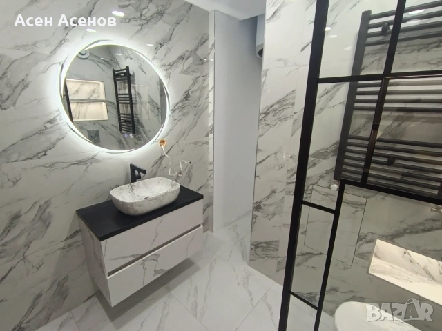 Лепене на плочки и камък, снимка 18 - Ремонти на баня - 47992744