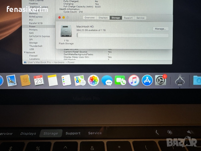 15.4' Core i9 Apple MacBook Pro 2018 @ 16GB RAM/1TB SSD/Radeon Pro 560X 4GB/Бат 8ч, снимка 7 - Лаптопи за работа - 52513659