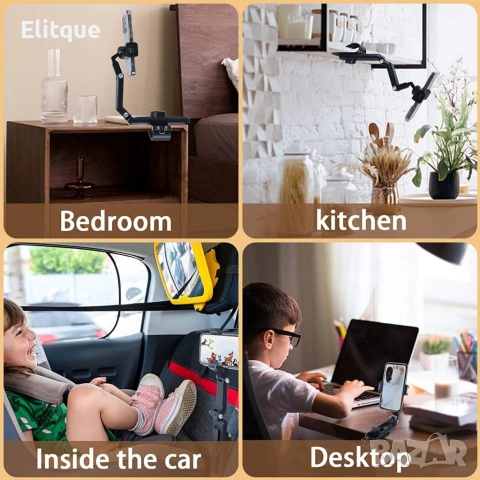 Държач за мобилен телефон за кола,гъвкав,въртящ се на 360 градуса, снимка 3 - Други - 52870876