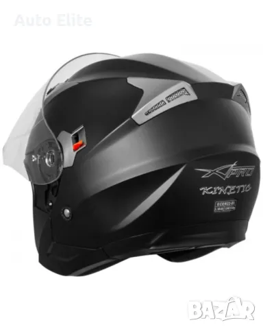 Каска за скутер A-PRO KINETIC MATT BLACK 24745, снимка 3 - Аксесоари и консумативи - 49519174