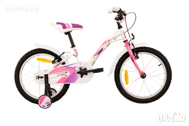 Детски велосипед HARDTAIL с помощни колела ALICE 18 1 SP в 6 цвята, снимка 5 - Детски велосипеди, триколки и коли - 50470639