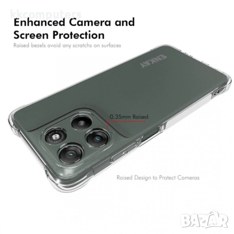 Защитен Калъф ENKAY за Motorola Moto G67 Power 5G / G57 Power 5G - Удароустойчив TPU, Вкл. Протектор, снимка 3 - Калъфи, кейсове - 53355099