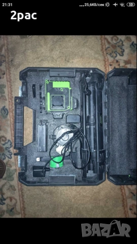 Лазерен нивелир 16 линйй 2 батерй и куфар с тринога