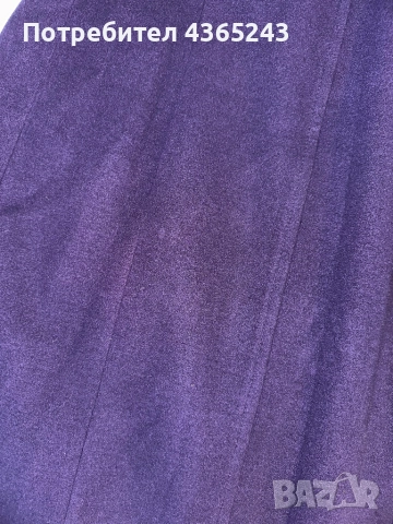 Лилаво дамско асиметрично елегантно палто размер М, снимка 3 - Палта, манта - 52617738