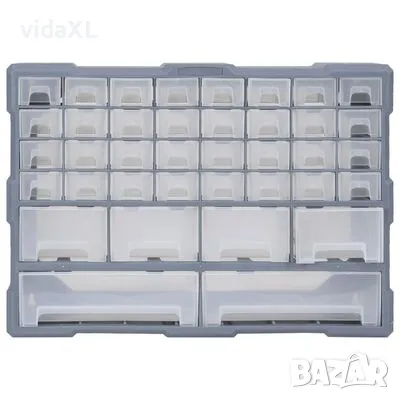 vidaXL Шкаф органайзер с 38 чекмеджета, 52x16x37,5 см（SKU:147578）, снимка 3 - Шкафове - 49594070