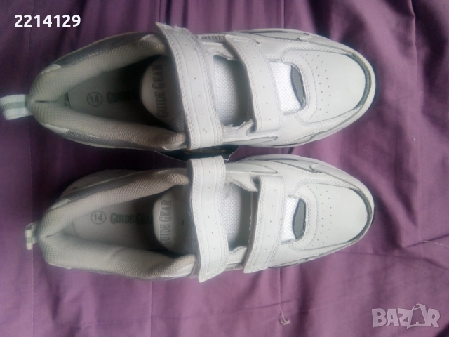 Бели маратонки с лепки, снимка 2 - Маратонки - 52560115