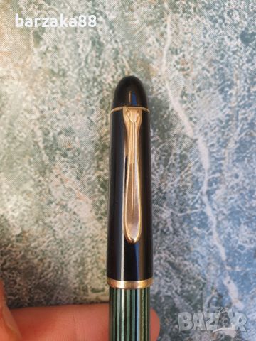 Златна писалка Pelikan Gunther 14k + Пиромолив + Калъфче, снимка 5 - Колекции - 45635337