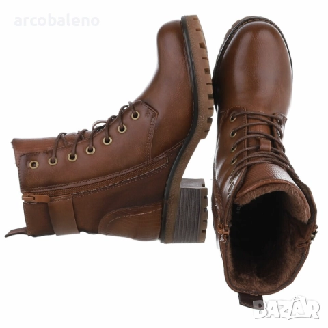 Дамски боти с връзки, 5цвята , снимка 14 - Дамски боти - 52262428