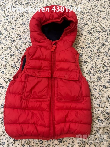 ORCHESTRA бебешки ватиран елек, 74см., снимка 2 - Бебешки якета и елеци - 53055929