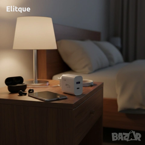 Адаптер за бързо зареждане KLGO PD-300, USB-A/USB-C, FAST CHARGING 20W, снимка 5 - Друга електроника - 53389432