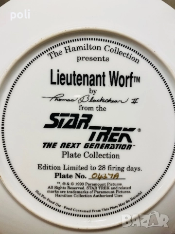 порцеланова чиния за стена , снимка 3 - Декорация за дома - 52478016