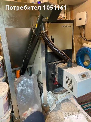 Чугунен котел на ДеДитрих с пелетна горелка Бисолид, снимка 9 - Отоплителни печки - 50419862